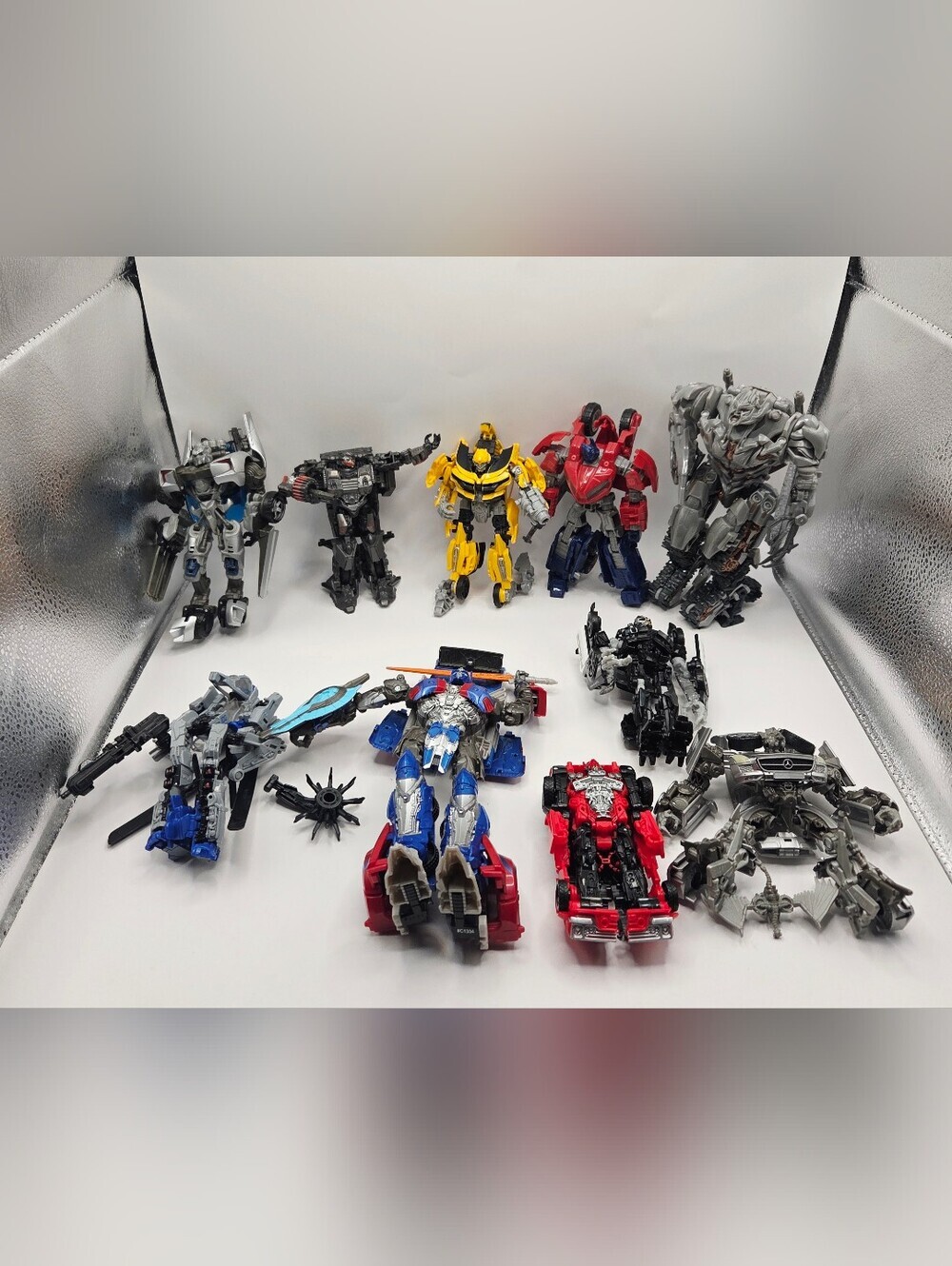 Lot of Ten Transformers Toys